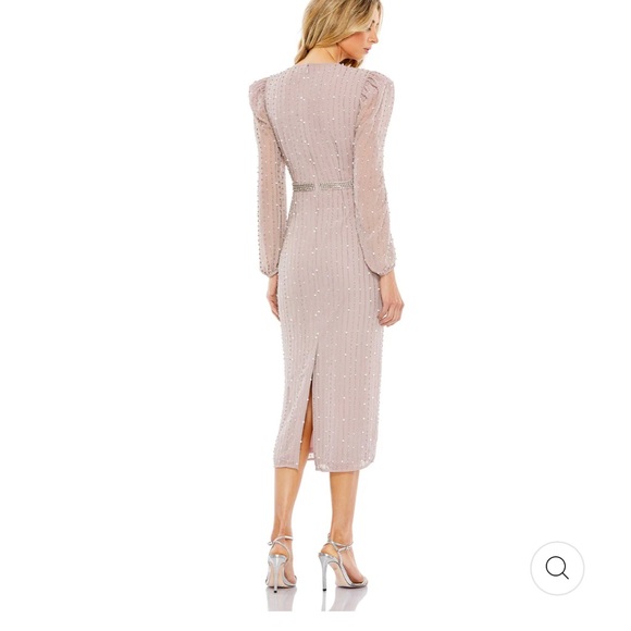 Mac Duggal evening cocktail Beaded Midi dress - Picture 2 of 15